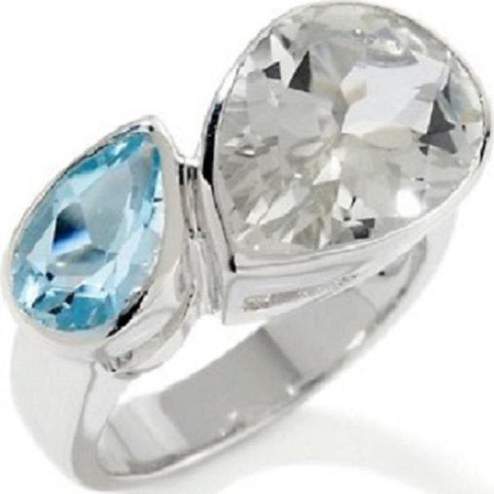 Technibond 5.1ct Gemstone Bypass Style Ring